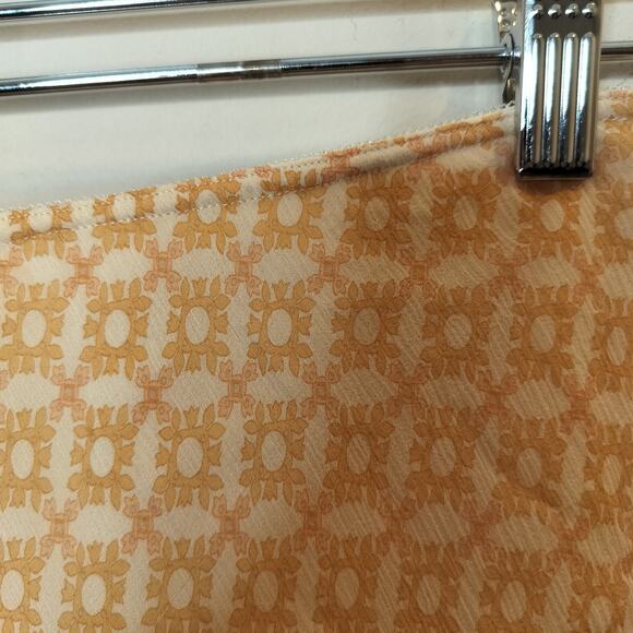 Express Silk Chiffon Floral Skirt Pull On Flounce Flowy Peach - Picture 7 of 9